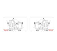 2X DRVE+ Conjunto De Juntas De Eje Para Renault Master II Furgón FD