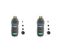 2X DT2236C Medidor Detector de Velocidad TacóMetro LáSer DT 2236C Medidor Detector de TacóMetro de Contacto ÓPtico Digital LED