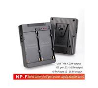 2X Dual NP-F550/750/970 NP-F Series Battery to V-Mount Lock Power Supply Converter Plate for Tilta Kit
