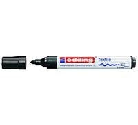 2X Edding 4500 Textil Camiseta Tejido Bolígrafo Negro Rotulador 2-3mm Line