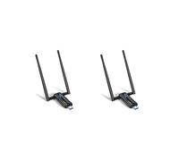 2X EDUP AX1672 WiFi 6E Adapter 3000Mbps High-Speed USB 3.0 Tri-Band 2.4G/5G/6G Wireless Network Card with Antenna