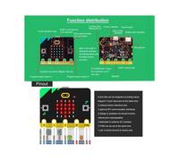2X el Kit de Inicio Microbit Tablero V2 Tiene Parlantes Incorporados y un MicróFono Compatible con Inteligencia Artificial
