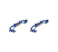 2X Eliminador de Sonido de Ruido Universal Filtros de Ruido del Aislador de Bucle de Tierra RCA de 4 Canales para el Sistema Estéreo del Hogar de la