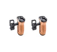 2X Empuñadura Lateral de la Cámara para /para /para Cámara DSLR Empuñadura de Madera del Lado Izquierdo Derecho con Zapata Fría