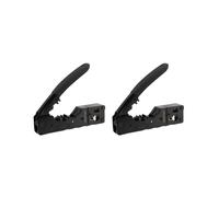 2X Engarzadora Pasante Cat5 Cat6 Cat7 para Conectores de Red RJ45 RJ12 RJ11 Enchufes Modulares Cables Ethernet Herramienta de Engarzado EZ