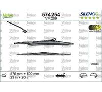 2x Escobilla del limpiaparabrisas delante 574254 VALEO para BMW 3 3 Coupé