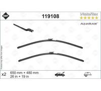 Limpiaparabrisas SWF AquaBlade 119108, 650/480mm, Frente, 2 Pieza