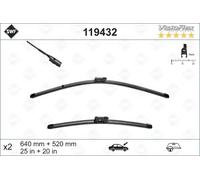 Limpiaparabrisas SWF Visioflex 119432, 640/520mm, Frente, 2 Pieza