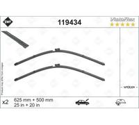 2x Escobilla del limpiaparabrisas delante Escobilla con hoja plana 119434 SWF