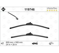 Limpiaparabrisas SWF Visioflex 119746, 650/500mm, Frente, 2 Pieza