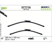 VALEO Limpiaparabrisas Delantero para Citroën C3 IV CB CC SJ, Opel Frontera OV24