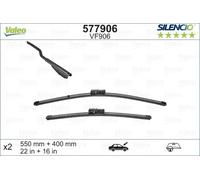 Limpiaparabrisas VALEO Silencio Xtrm VF906, 550/400mm, Frente, 2 Pieza