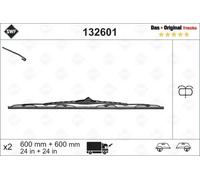 2x Escobilla del limpiaparabrisas delante Escobillas con arco 132601 SWF