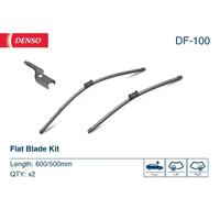2x Escobilla del limpiaparabrisas Escobilla con hoja plana DF-100 DENSO para VW