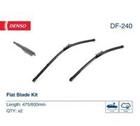2x Escobilla del limpiaparabrisas Escobilla con hoja plana DF-240 DENSO para BMW