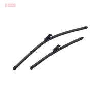 Kit de Escobillas Limpiaparabrisas Planas DENSO (DF-459), 2 Unidades 550/380mm - Vehículos con volante a izquierda - Silenciosas y Duraderas con Diseño Aerodinámico - Escobillas Limpiaparabrisas OEM