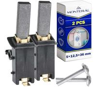 2x Escobillas Carbon Lavadora 5х12,5х36mm 00600889 00600883 para Bosch