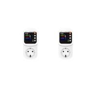 2X Estabilizador de Voltaje y Protector de Corriente con Enchufe Inteligente WiFi Tuya, Medidor de Energía Multifuncional, Enchufe de la UE