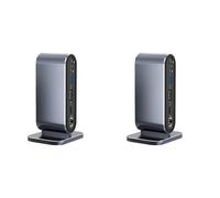 2X Estación de Acoplamiento USB C 12 en 1 USB C Hub Dock Laptop Display Docking Station Adaptador USB 3.0 para Computadora Windows