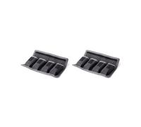 2X Estuche Impermeable para Batería DSLR, Bolsa de Almacenamiento con 4 Bolsillos para Baterías AA/AAA y Baterías de Cámaras DSLR.