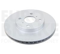 2X EUROBRAKE Disco De Freno Ventilado Ø255 Mm Para Toyota Yaris P1