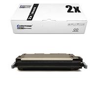 2X Eurotone Remanufactured Toner para HP Color Laserjet 4700 wie Q5950A 643A Negro