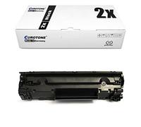 2X Eurotone Remanufactured Toner para HP Laserjet Pro MFP M 227 fdn fdw sdn sustituye CF230A 30A Negro Set