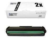 2X Eurotone Toner para Samsung ML 2160 2161 2162 2164 2165 2168 W sustituye MLT-D101S