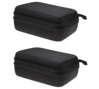2X EVA Portatil Bolsa Dura Cubierta Protectora A Prueba de Choques para HD Hero3 Hero3 + Camara Negro