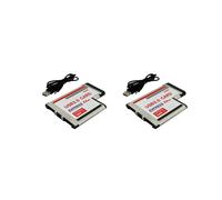 2X Express Card de 54 mm A USB 3.0 X 2 Puertos Expresscard PCI-e A Convertidor de Adaptador USB para Computadora Portátil