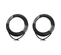 2X Extensión de Antena WiFi SMA 10M SMA Macho Una SMA Hembra de Baja Pérdida RG58 Cable Coaxial Patch Lead Coax