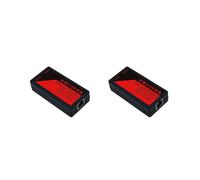2X Extensor POE de 2 Puertos 100Mbps con EstáNdar IEEE 802.3Af para Cámara IP NVR AP IP VOICE POE Extend 100 Metros para Rango POE