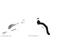 2x Extremos de barra de dirección BLUE PRINT Parte delantera I+D para HONDA