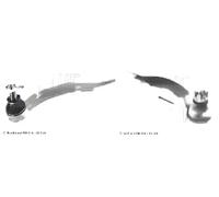 2x Extremos de barra de dirección BLUE PRINT Parte delantera I+D para HONDA