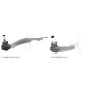 2x Extremos de barra de dirección BLUE PRINT Parte delantera I+D para HONDA IV