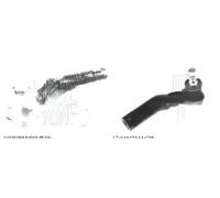2x Extremos de barra de dirección BLUE PRINT Parte delantera I+D para MAZDA 3 3