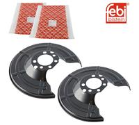 2x Febi 102666 Placa de Anclaje Cubierta Metálica Trasero Para Opel Astra Corsa