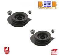 2x FEBI 37584 PUNTAL DELANTERO MONTAJE SUPERIOR RODAMIENTOS FIAT 500 PANDA...