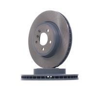 2x FEBI BILSTEIN 105723 Disco de freno Delantero para BMW 5 Touring (F11) 348mm