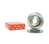 2x FEBI BILSTEIN Disco de freno adecuado para PEUGEOT 206 Fastback (2A/C) 247mm