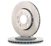 2x FEBI BILSTEIN Disco de freno Delantero Ø256mm Espesor: 22mm Corona de Agujeros - Ø: 100mm ventilación interna 14404