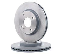 2x FEBI BILSTEIN Disco de freno Delantero Ø258mm Espesor: 23mm Corona de Agujeros - Ø: 108mm ventilación interna 38600