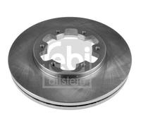 2x FEBI BILSTEIN Disco de freno Delantero Ø277mm Espesor: 26mm Corona de Agujeros - Ø: 124mm ventilación interna 18895 Compatible con NISSAN NP300 Navara Pick-up D40 NAVARA D22 PICK UP D21