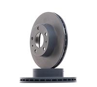 2x FEBI BILSTEIN Disco de freno Delantero Ø280mm Espesor: 24mm Corona de Agujeros - Ø: 118mm ventilación interna 43933