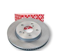 2x FEBI BILSTEIN Disco de freno Delantero Ø282mm Espesor: 25mm Corona de Agujeros - Ø: 114mm ventilación interna 181239