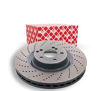 2x FEBI BILSTEIN Disco de freno Delantero Ø360mm Espesor: 36mm Corona de Agujeros - Ø: 112mm perforado/ventil. int. 44071 Compatible con MERCEDES-BENZ Clase C T-modell S204 Clase E T-modell S212