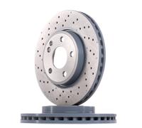 2x FEBI BILSTEIN Disco de freno Delantero adecuado para MERCEDES-BENZ GLA (X156)