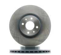 2x FEBI BILSTEIN Disco de freno Delantero para FIAT BRAVO II (198) 284mm 18546