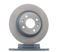 2x FEBI BILSTEIN Disco de freno Delantero para RENAULT TWINGO II (CN0) 260mm