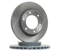 2x FEBI BILSTEIN Disco de freno Delantero para VW Taro Pick-up 302mm 26067